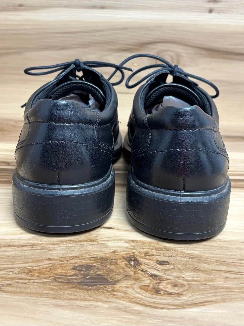 ECCO Helsinki 2.0 Mens Bike Toe Tie Black Leather Shoes size 11–1.5
